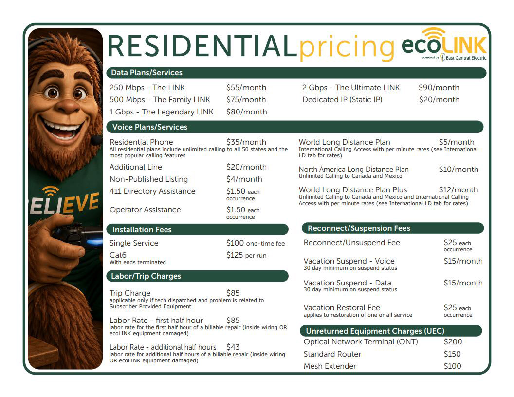 residential price-sheet