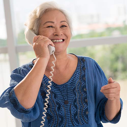 woman on the phone